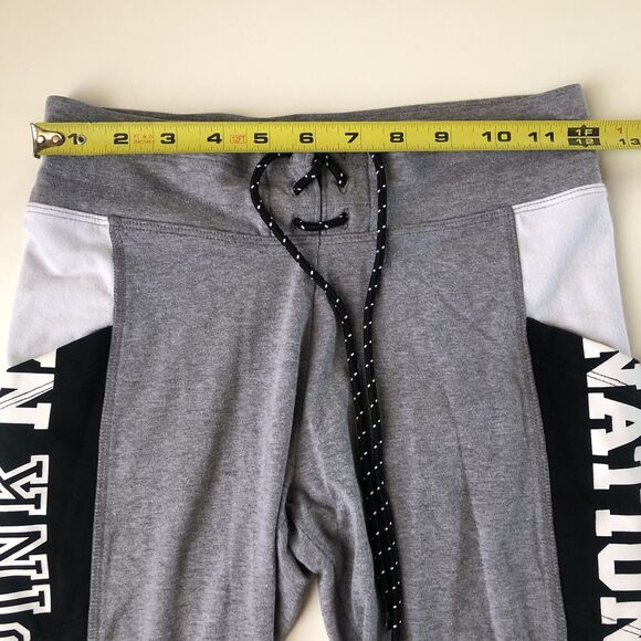 Victoria Secret Pink Nation Jogger Leggings Pockets Tie Waist Gray XS - Picture 4 of 13